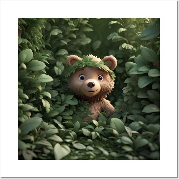 Bear in Nature Wall Art by I-LAYDA